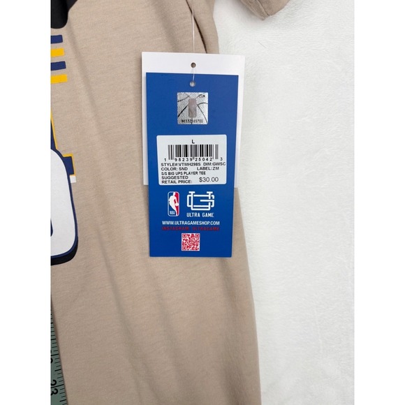 Golden State Warriors Curry #30 NBA Basketball Men's Ultra Game T-Shirt Large - Picture 4 of 12